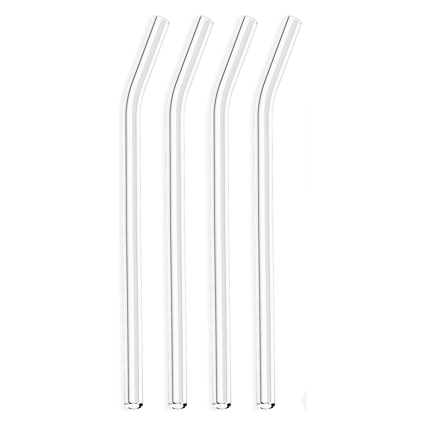Clear glass straw